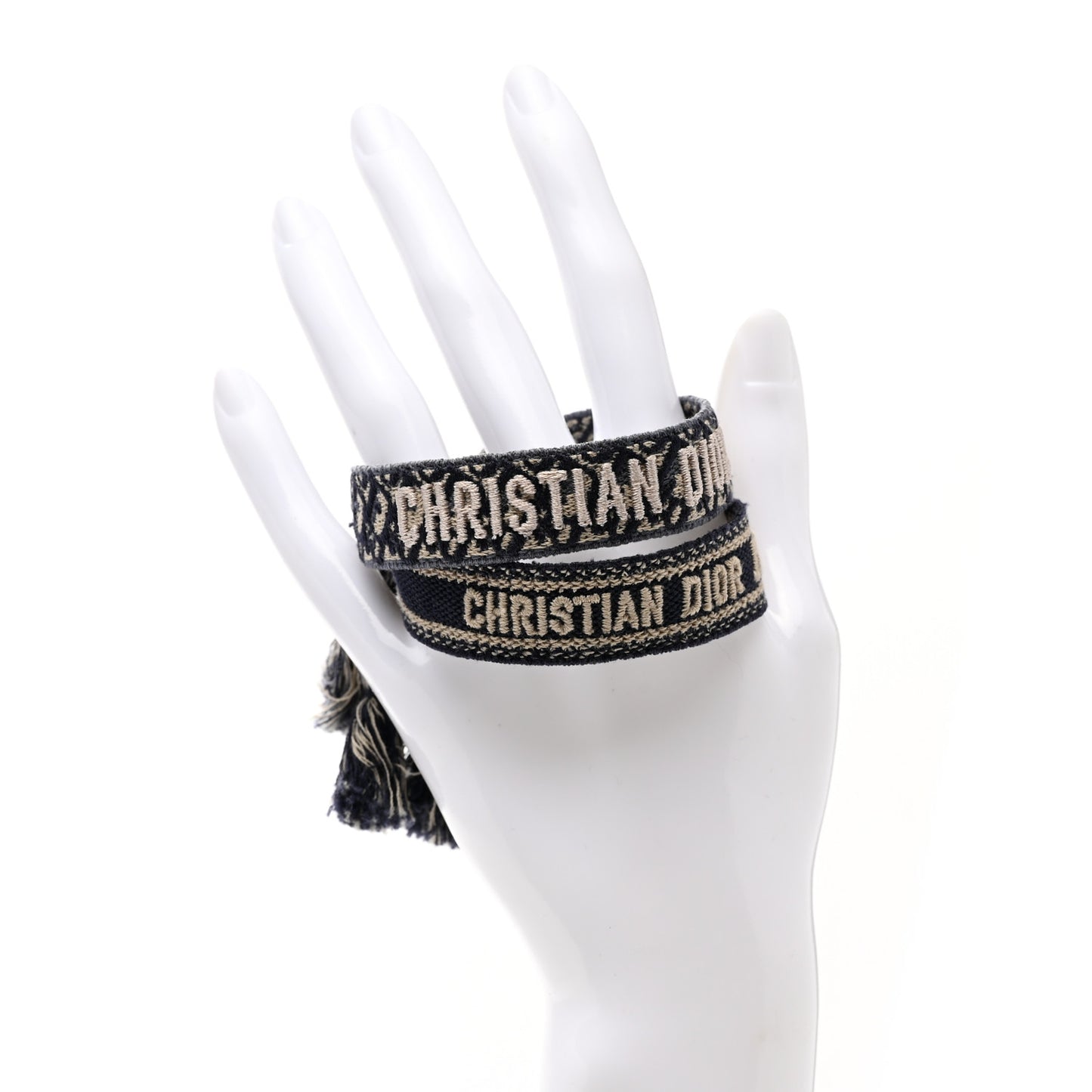 Woven Cotton J'Adior Friendship Bracelet Set Navy
