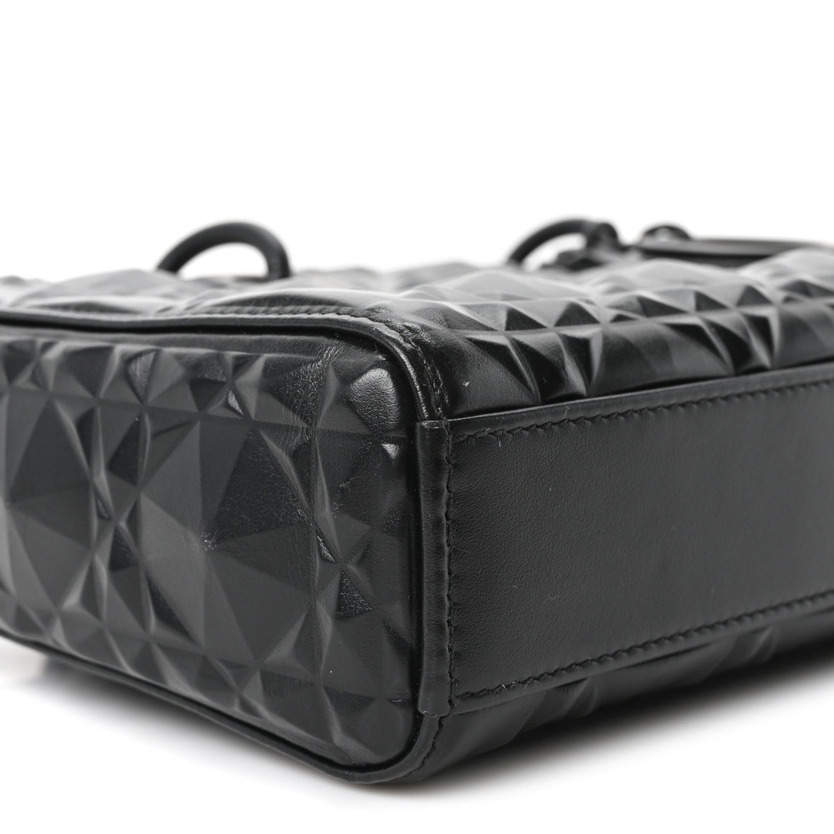 Calfskin Cannage Diamond Medium Lady D-Joy Black
