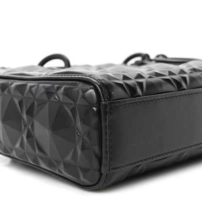 Christian Dior Calfskin Cannage Diamond Medium Lady D-Joy Black 9 of 11