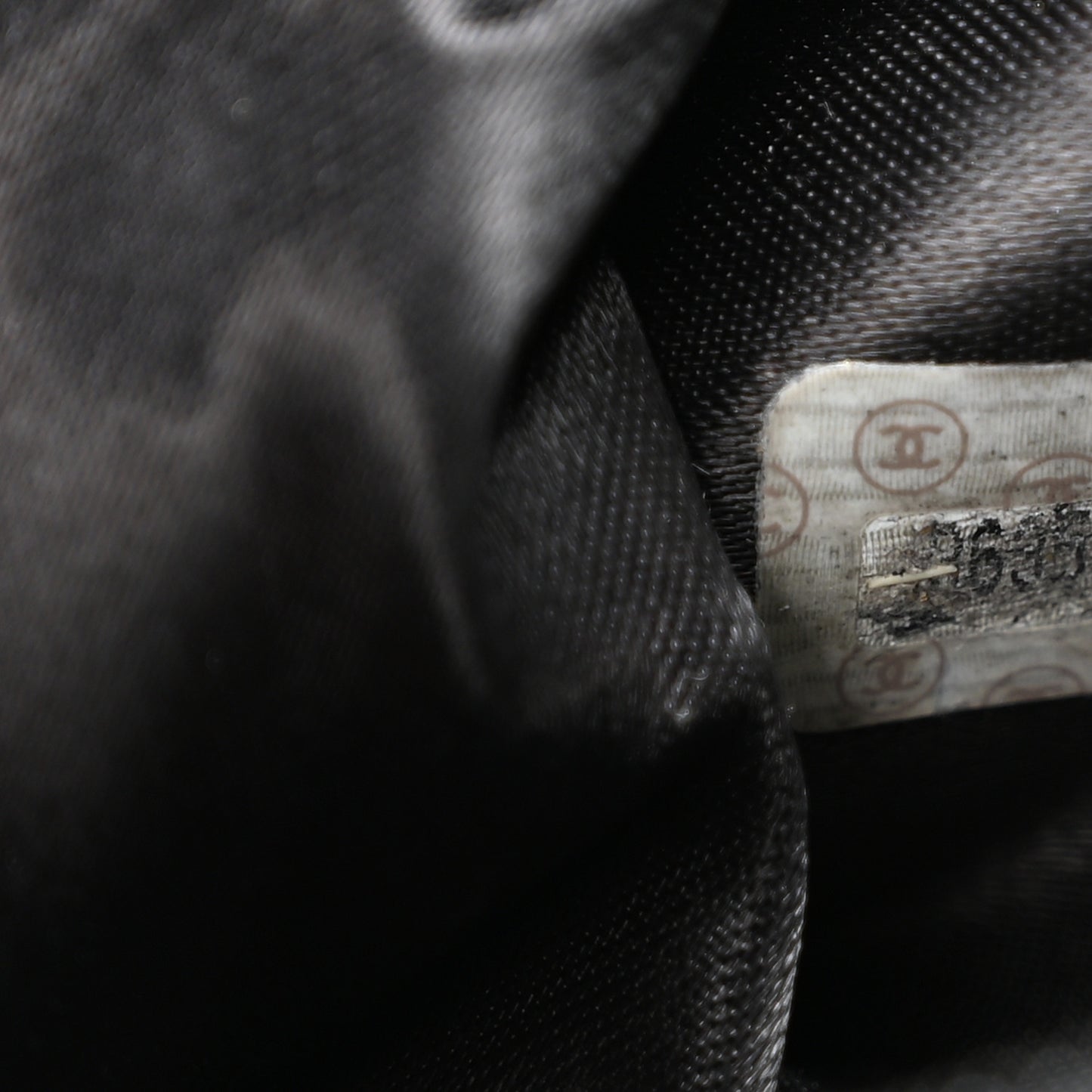 Suede CC Drawstring Backpack Black