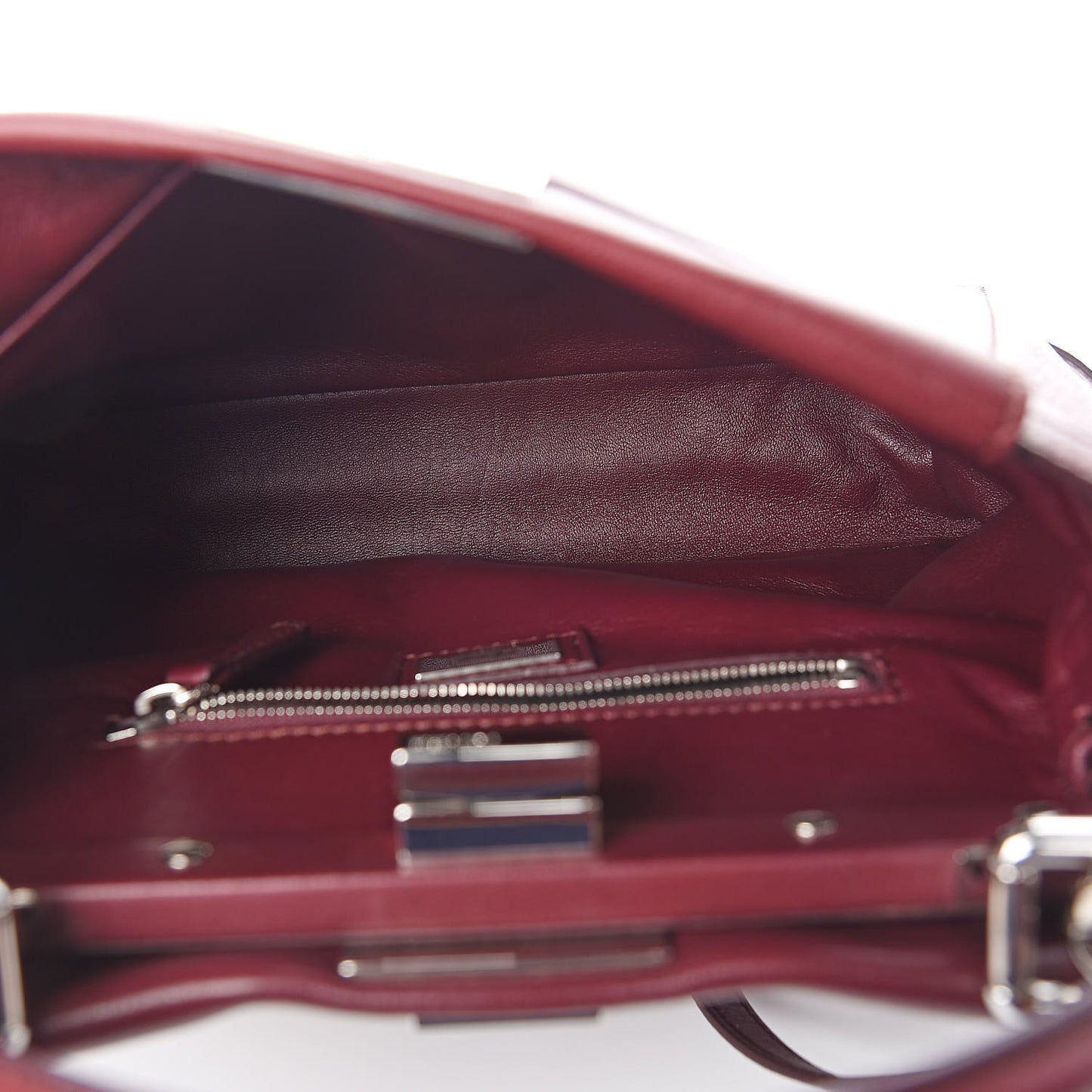Nappa Mini Peekaboo Iconic Satchel Bordeaux