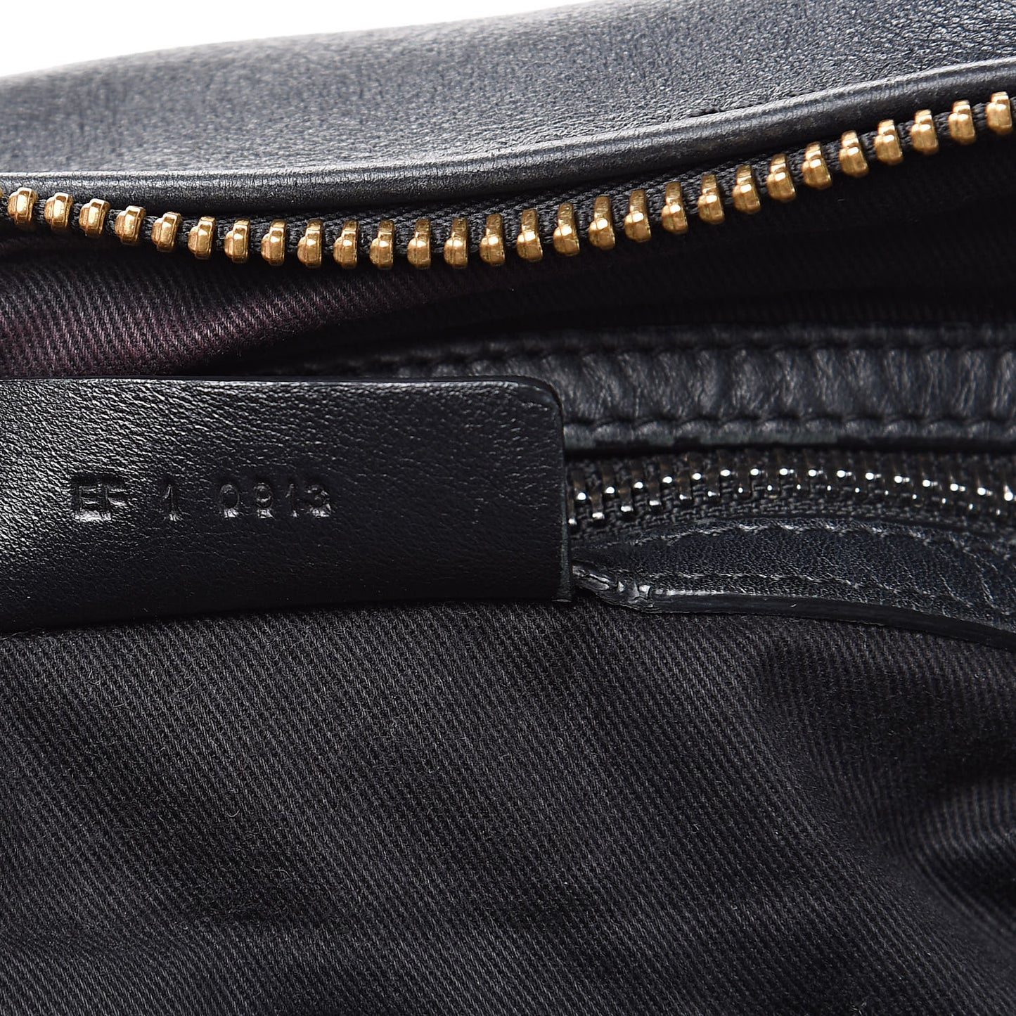 Calfskin Whipstitch Large Pandora Black