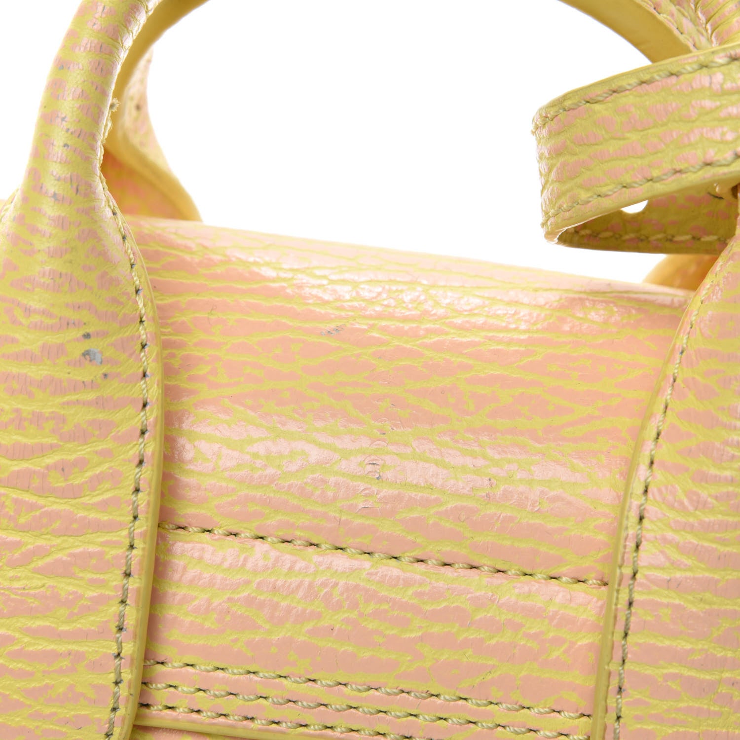 3.1 Phillip Lim Shark Embossed Textured Calfskin Mini Pashli Satchel Mimosa Petal 11 of 20