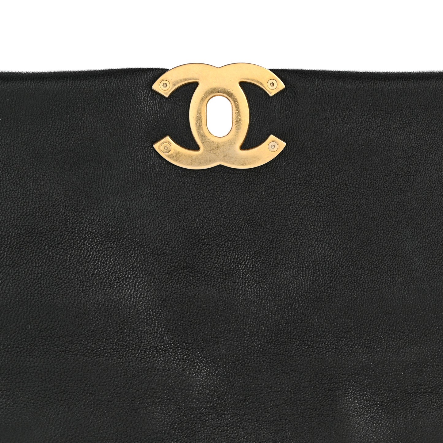 Goatskin Quilted Medium Chanel 19 Flap Black