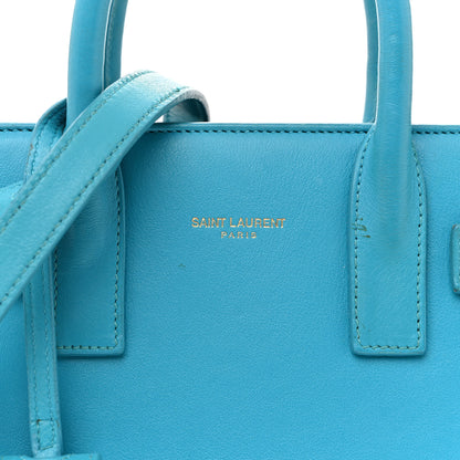 Saint Laurent Calfskin Nano Sac De Jour Turquoise 15 of 33