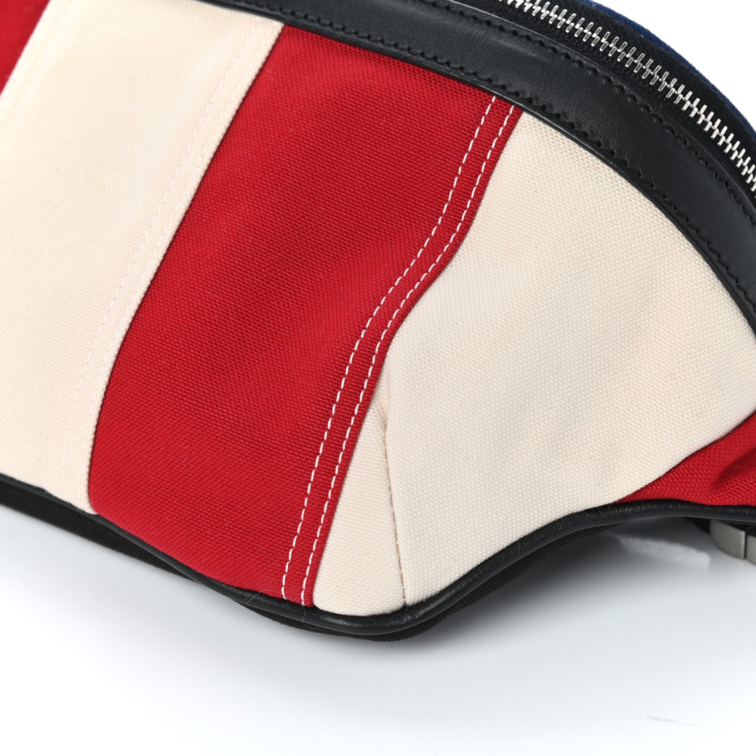Saint Laurent Canvas Classic Belt Bag Red Blue White 9 of 9