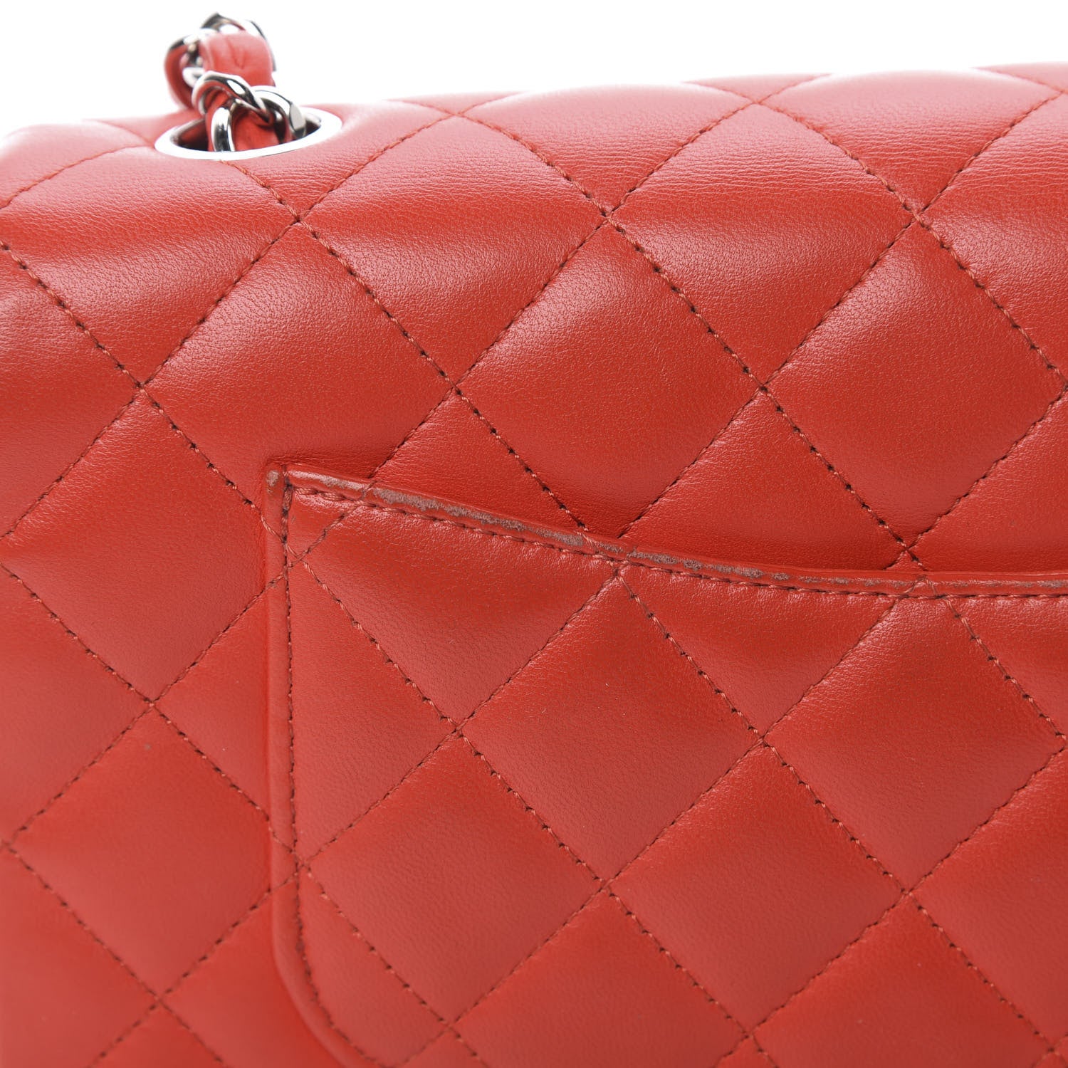 Chanel Lambskin Quilted Mini Rectangular Flap Red 13 of 13