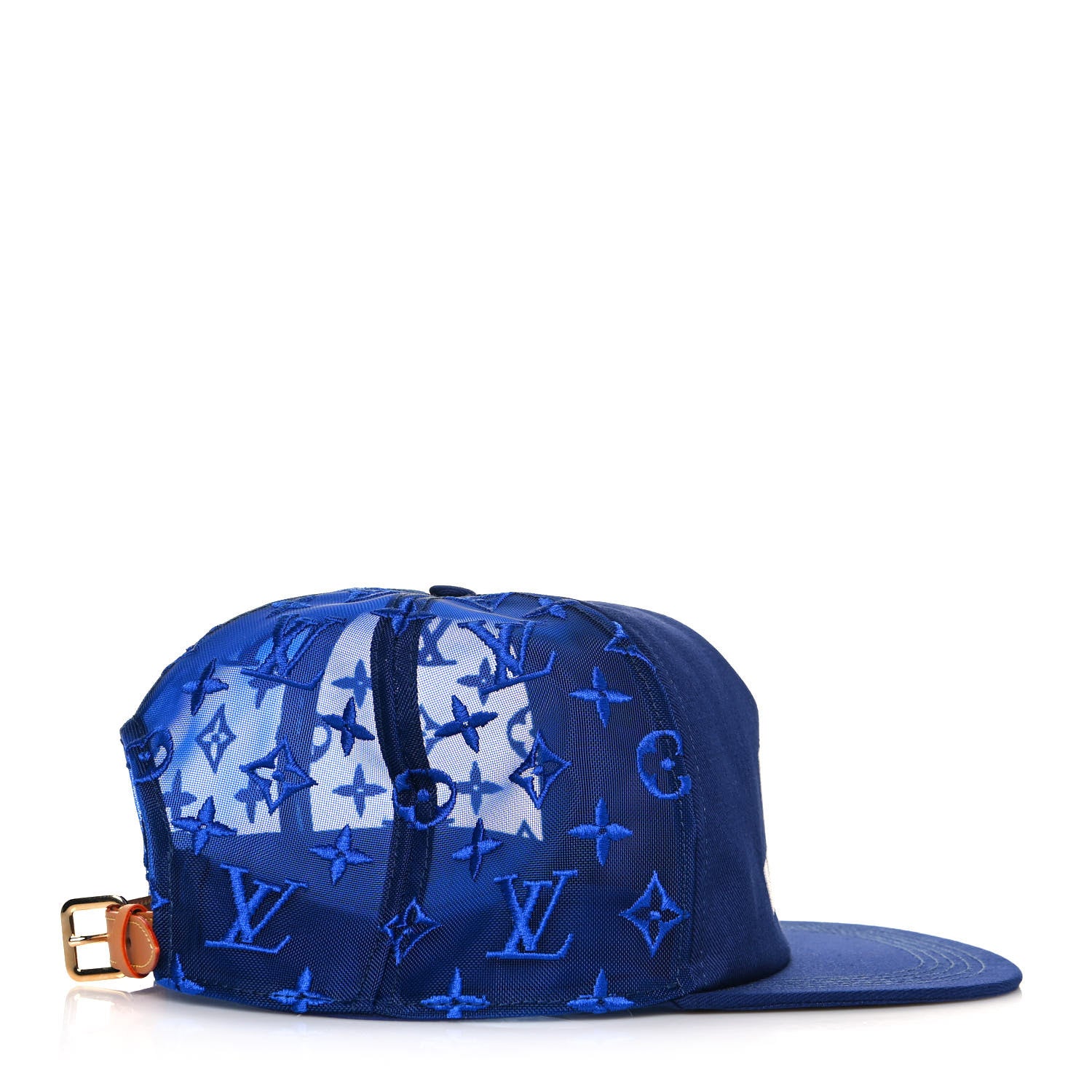 Louis Vuitton Mesh Embroidered Everyday LV Cap 58 Blue 4 of 8