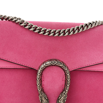 Gucci Suede Cudu Vitello Velvet Small Dionysus Shoulder Bag Pink Tropical Flower 9 of 16