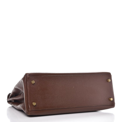 Hermes Courchevel Retourne Kelly 32 Chocolate 5 of 37