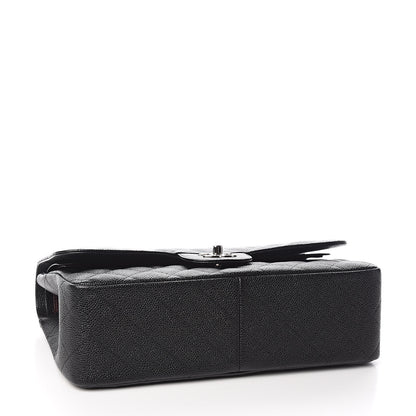 Chanel Caviar Quilted Jumbo Double Flap Black 4 of 11