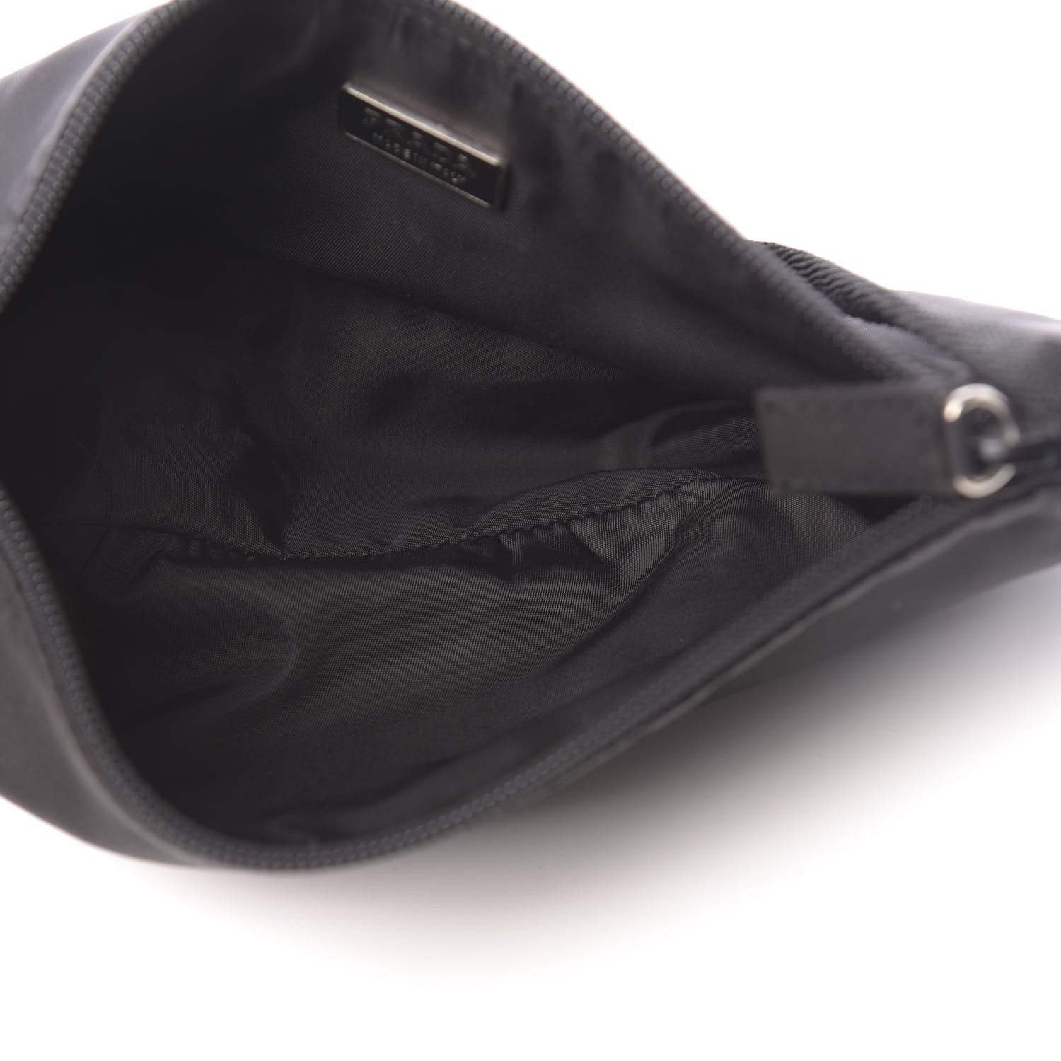 Prada Tessuto Nylon Pochette Bag Black 5 of 9