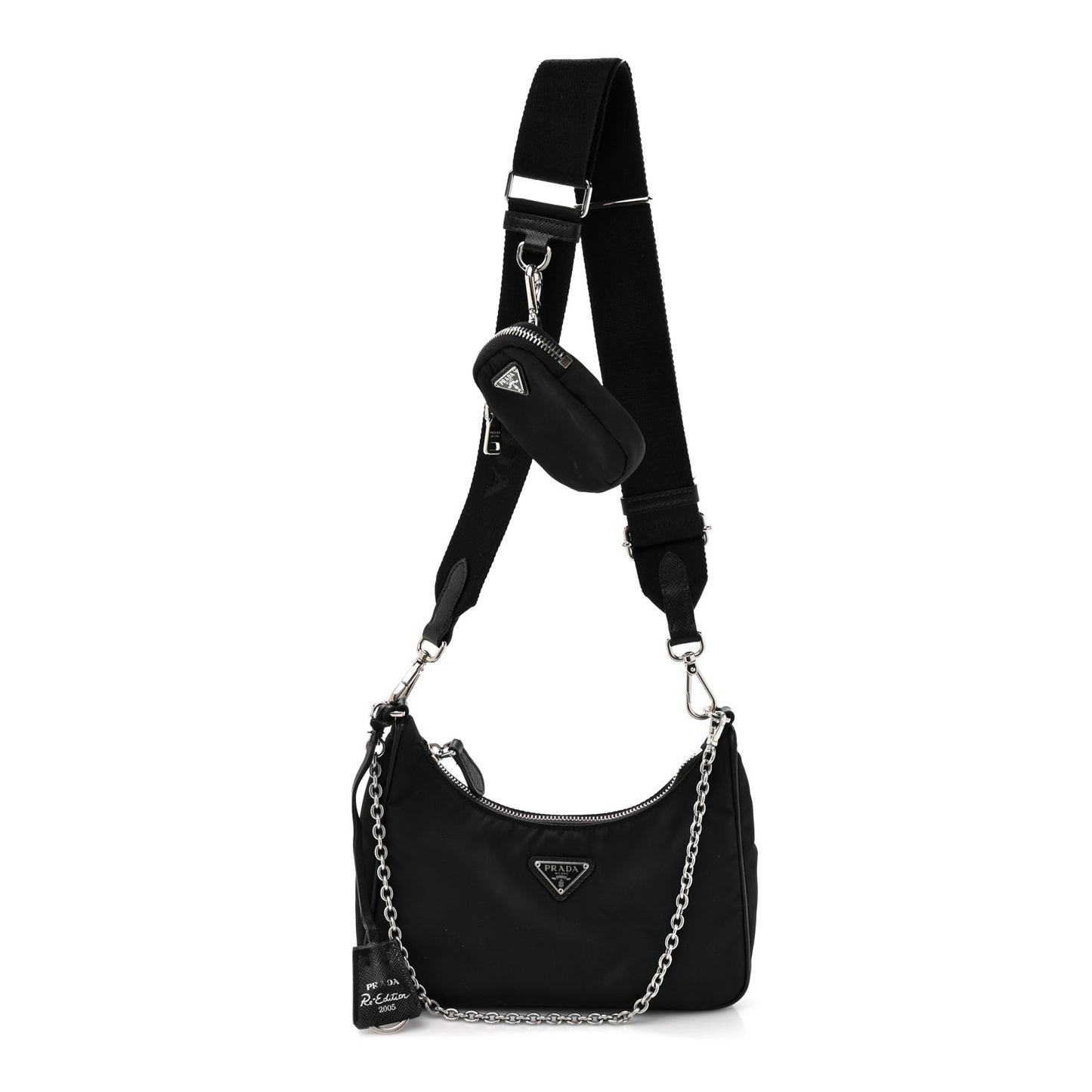 Nylon Re-Edition 2005 Shoulder Bag Black
