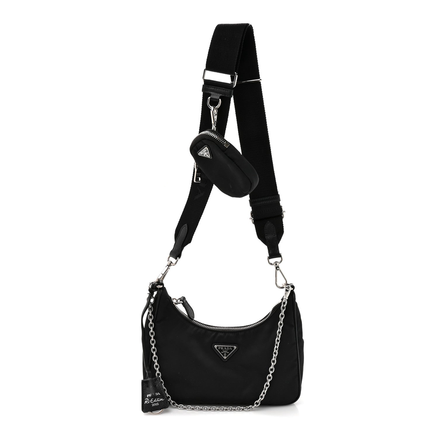 Prada Nylon Re-Edition 2005 Shoulder Bag Black 1 of 13