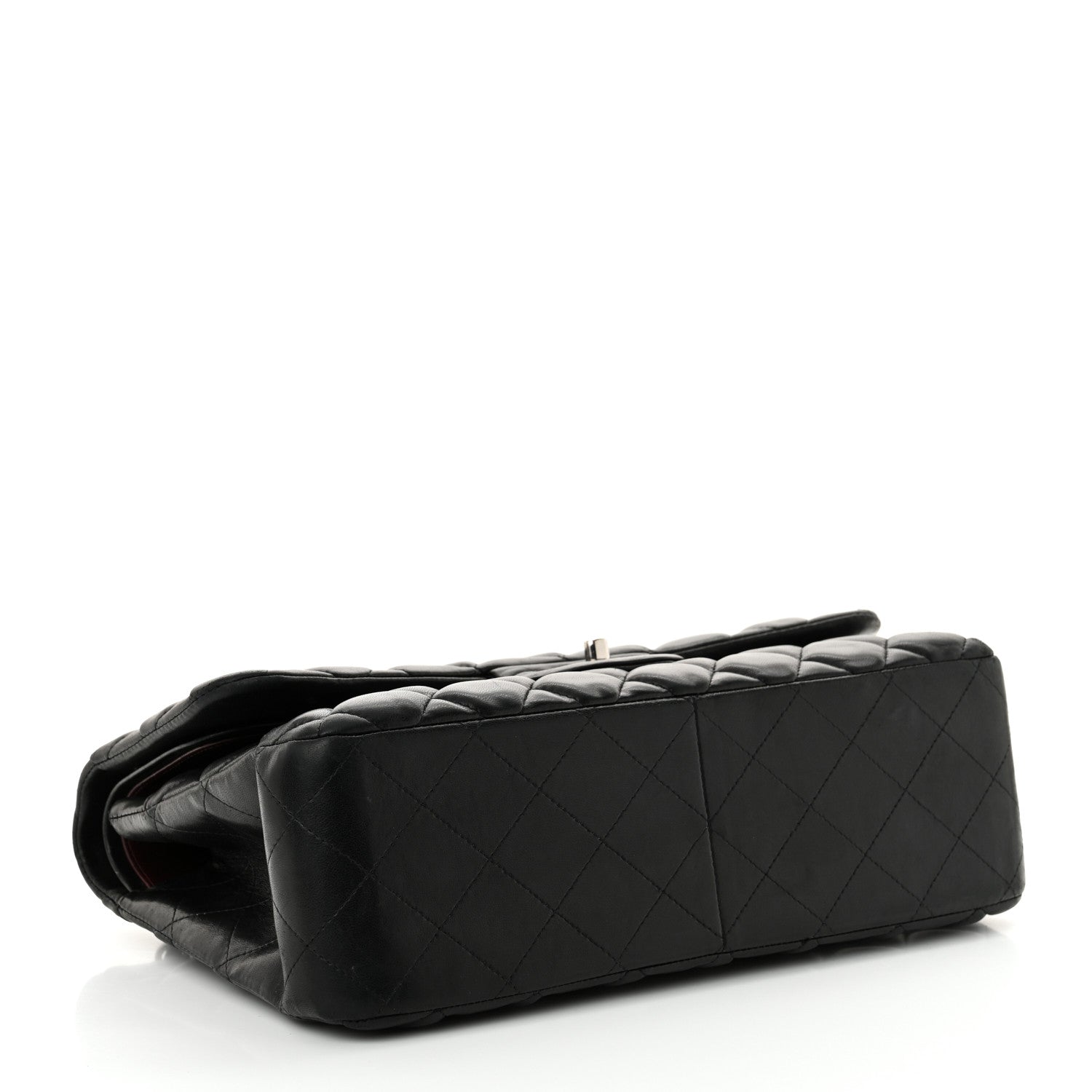 Chanel Lambskin Quilted Jumbo Double Flap Black 4 of 17