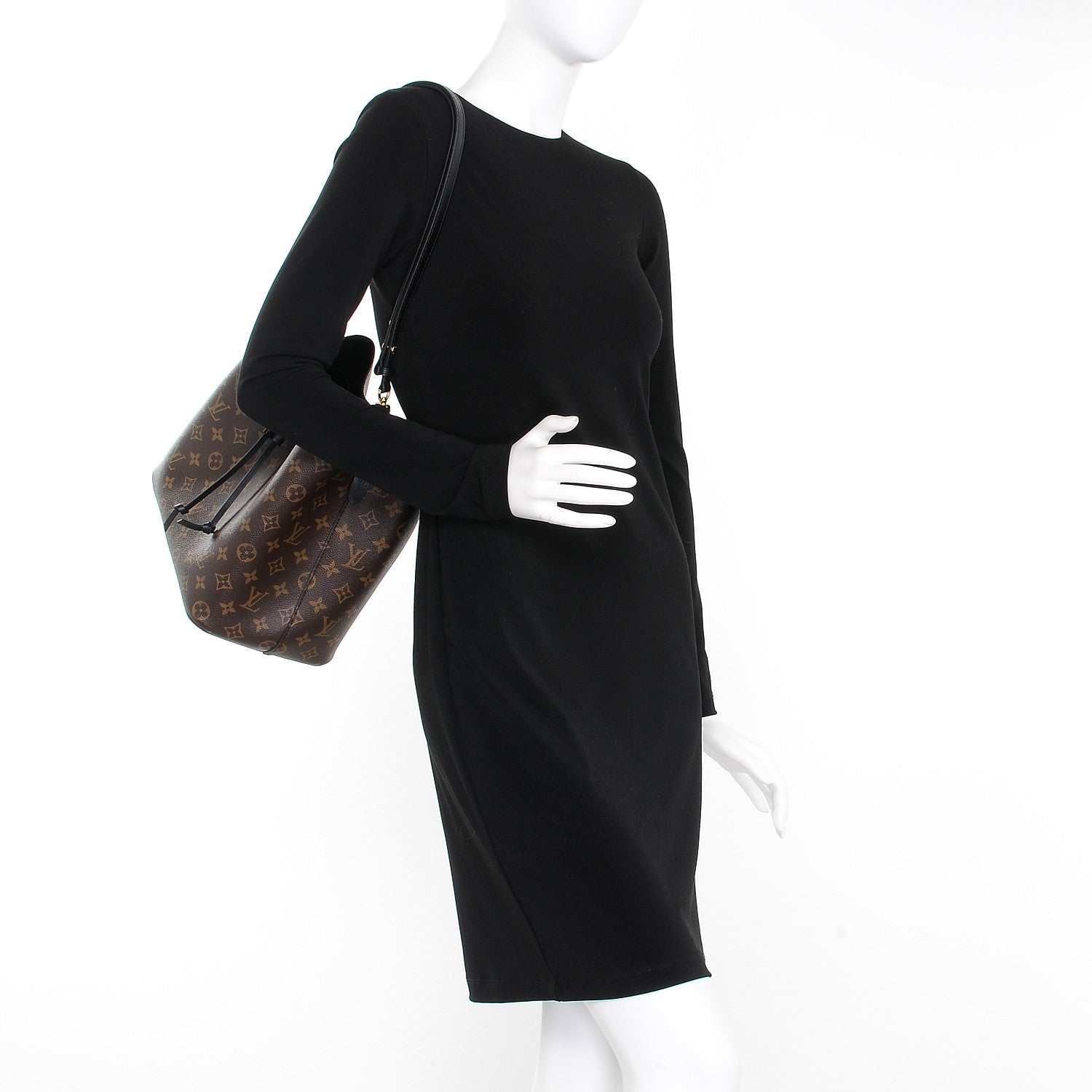 Louis Vuitton Monogram Neonoe MM Black 2 of 9