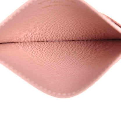 Louis Vuitton Damier Azur Daily Card Holder Rose Ballerine 5 of 7