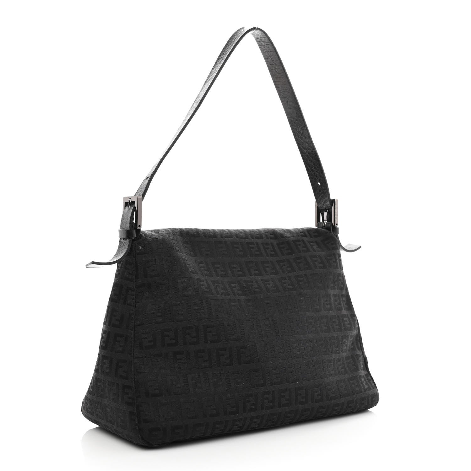 Fendi Zucchino Mama Baguette Black 3 of 9