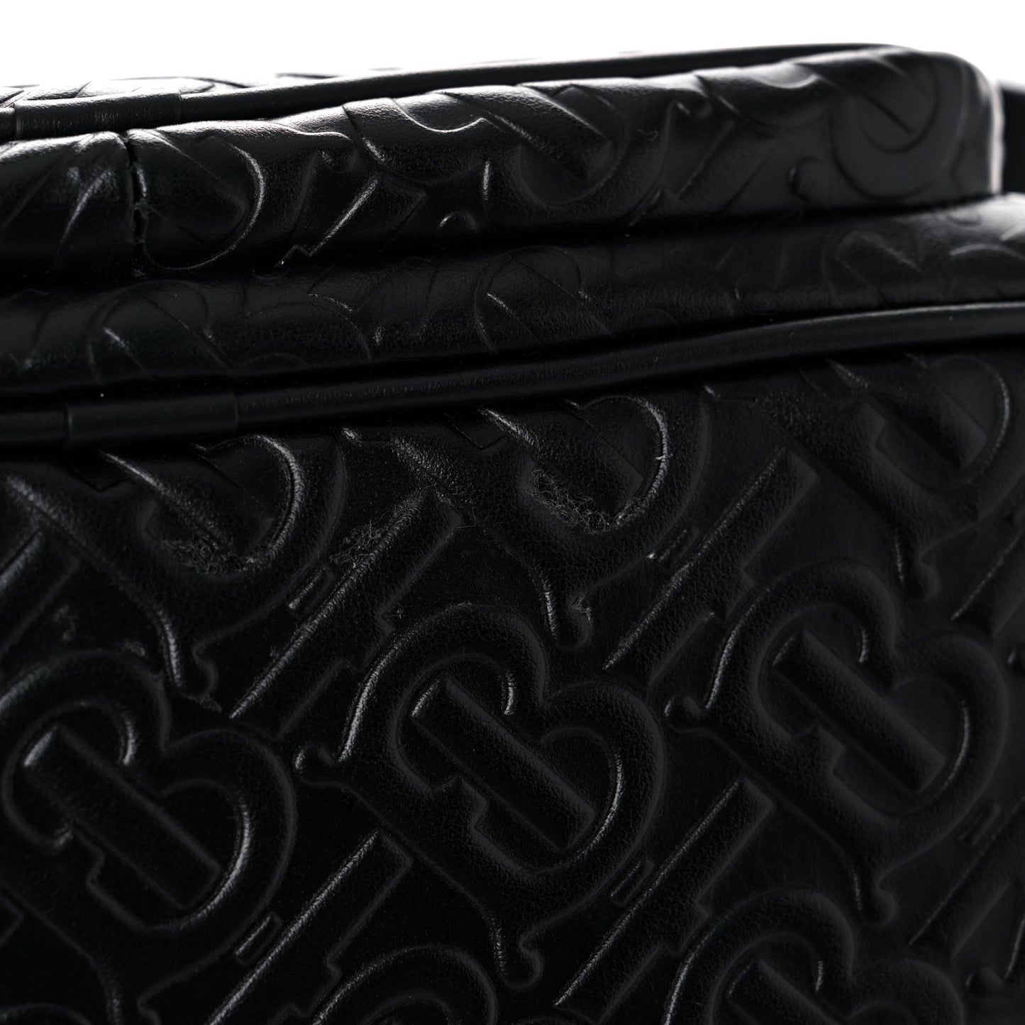 Calfskin Embossed Monogram Small Camera Bag Black