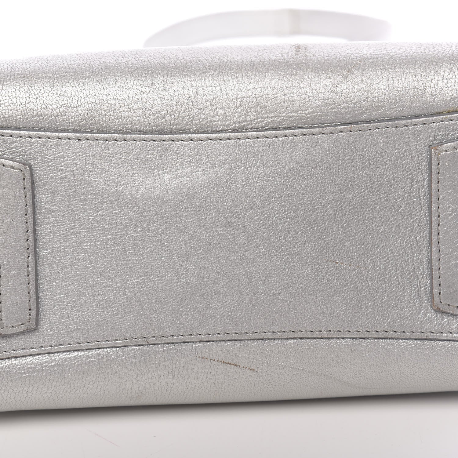 Givenchy Metallic Sugar Goatskin Mini Antigona Silver 18 of 27