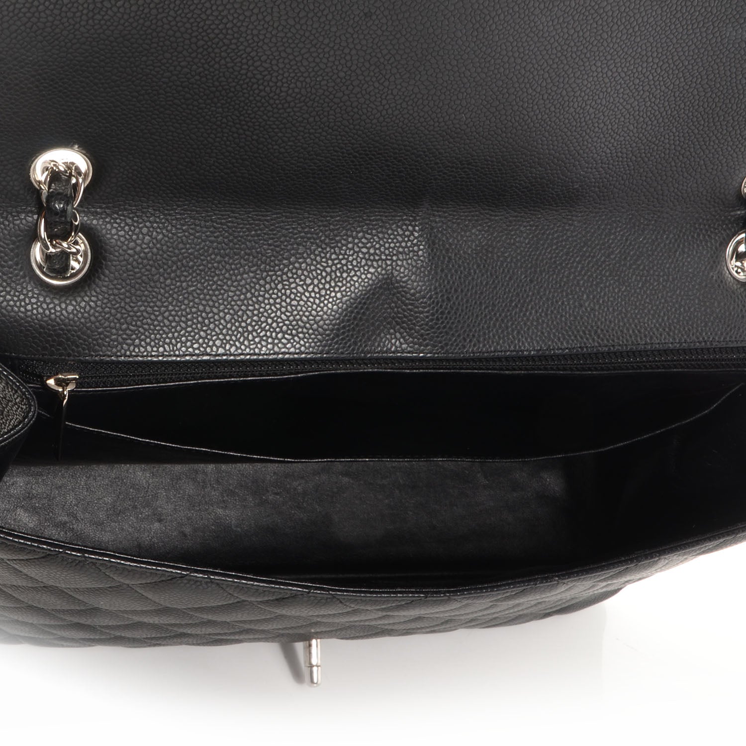 Chanel Caviar Maxi Single Flap Black 6 of 8