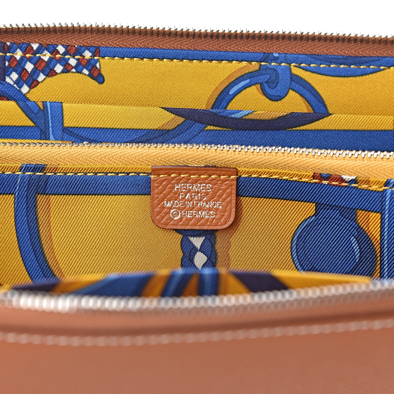Hermes Epsom Silk'In Wallet Gold 6 of 8