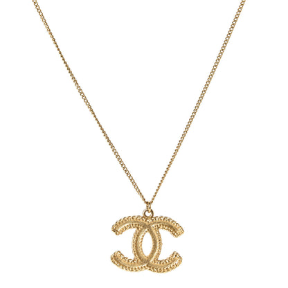 Chanel Metal CC Necklace Matte Gold 1 of 6