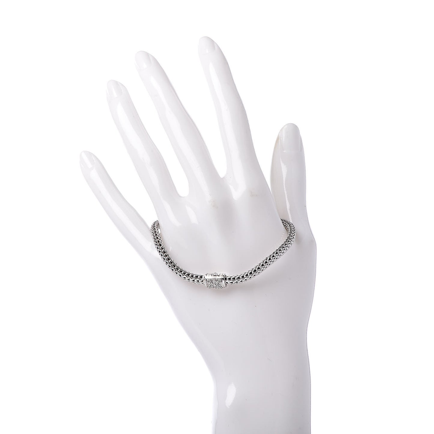 Sterling Silver Diamond 5mm Classic Chain Bracelet