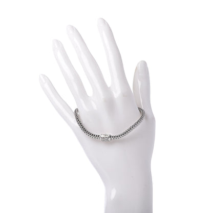 John Hardy Sterling Silver Diamond 5mm Classic Chain Bracelet 2 of 4