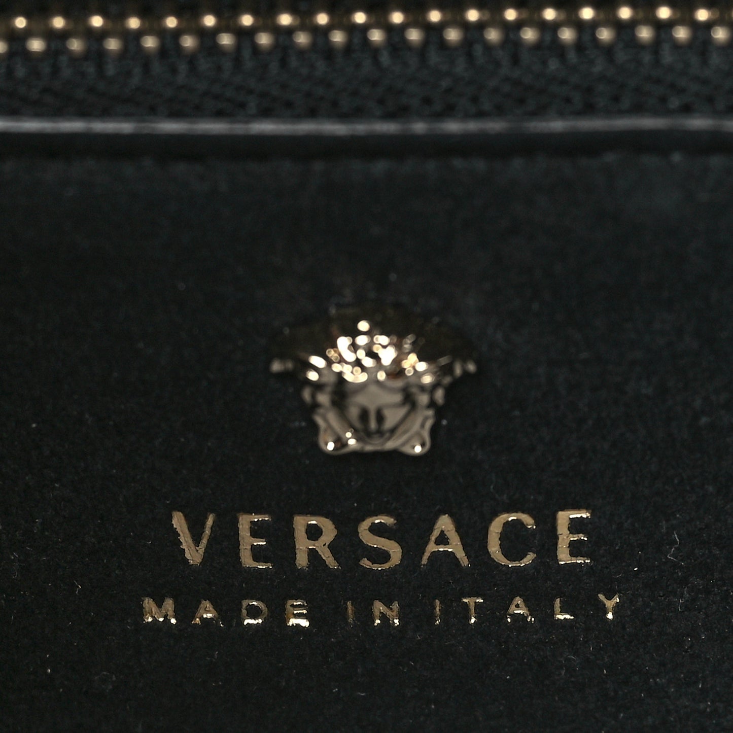 Nappa Large Diamante Flap Black