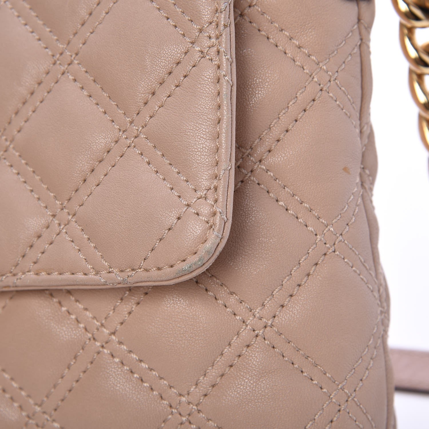 Marc Jacobs Lambskin Quilted The XL Single Flap Beige 13 of 17