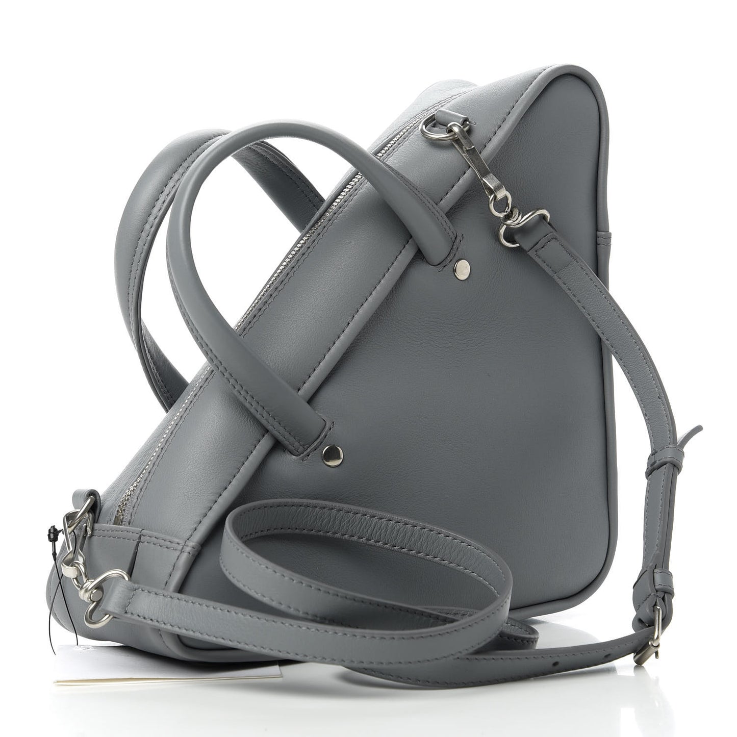 Calfskin S Triangle Duffle Grey