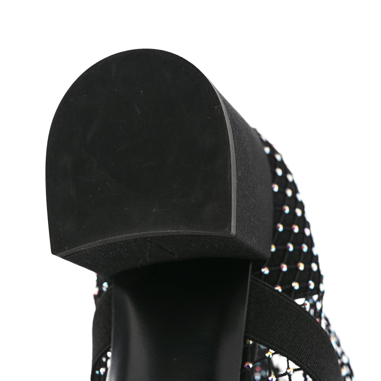 Chanel Resille Strass Kid Suede Patent Mary Jane Short Boots 40.5 Black 9 of 11