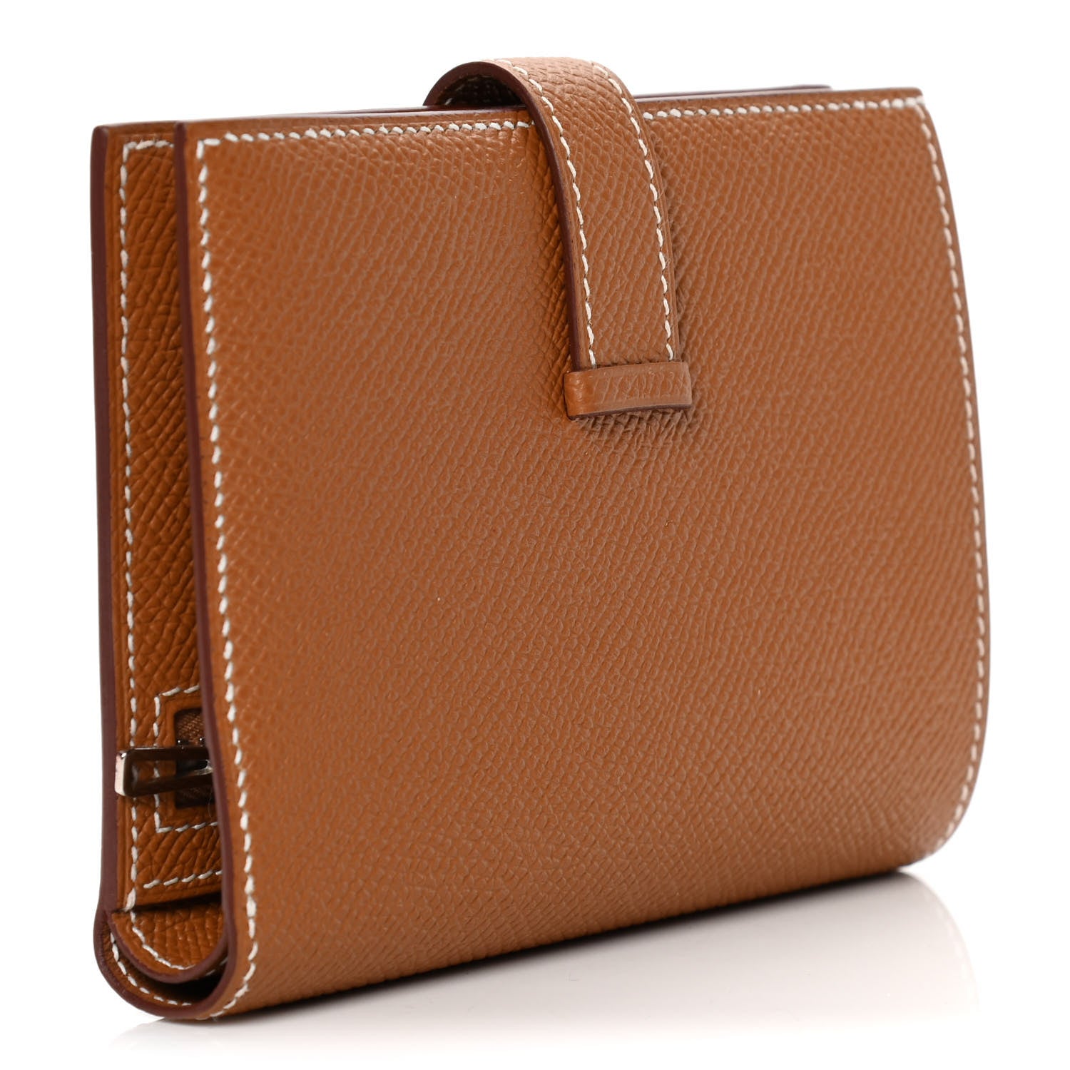 Hermes Epsom Bearn Compact Wallet Gold 3 of 12