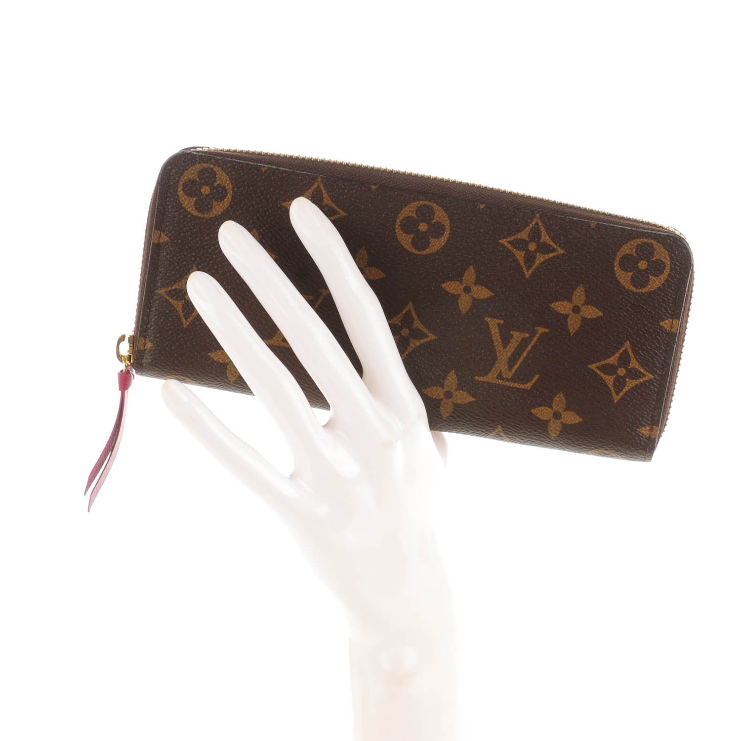 Louis Vuitton Monogram Clemence Wallet Fuchsia 2 of 7