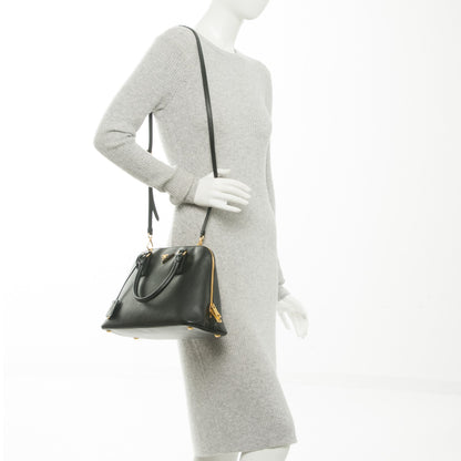 Prada Saffiano Lux Medium Promenade Tote Black 2 of 8