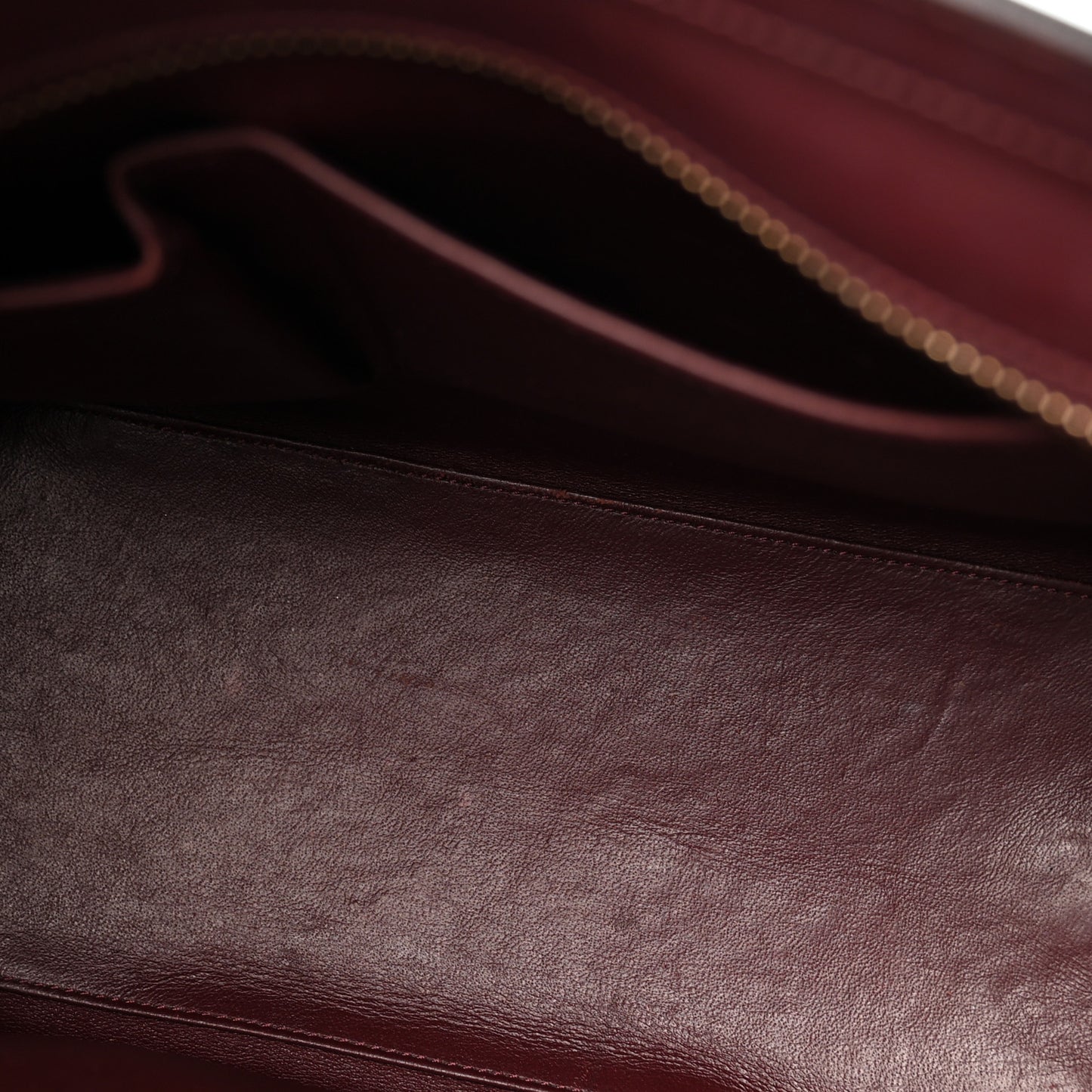 Goatskin Calfskin Micro Luggage Burgundy