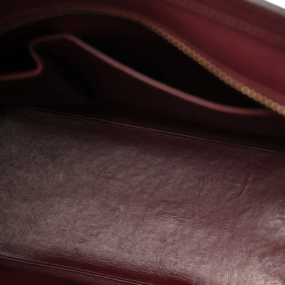 Celine Goatskin Calfskin Micro Luggage Burgundy 5 of 13