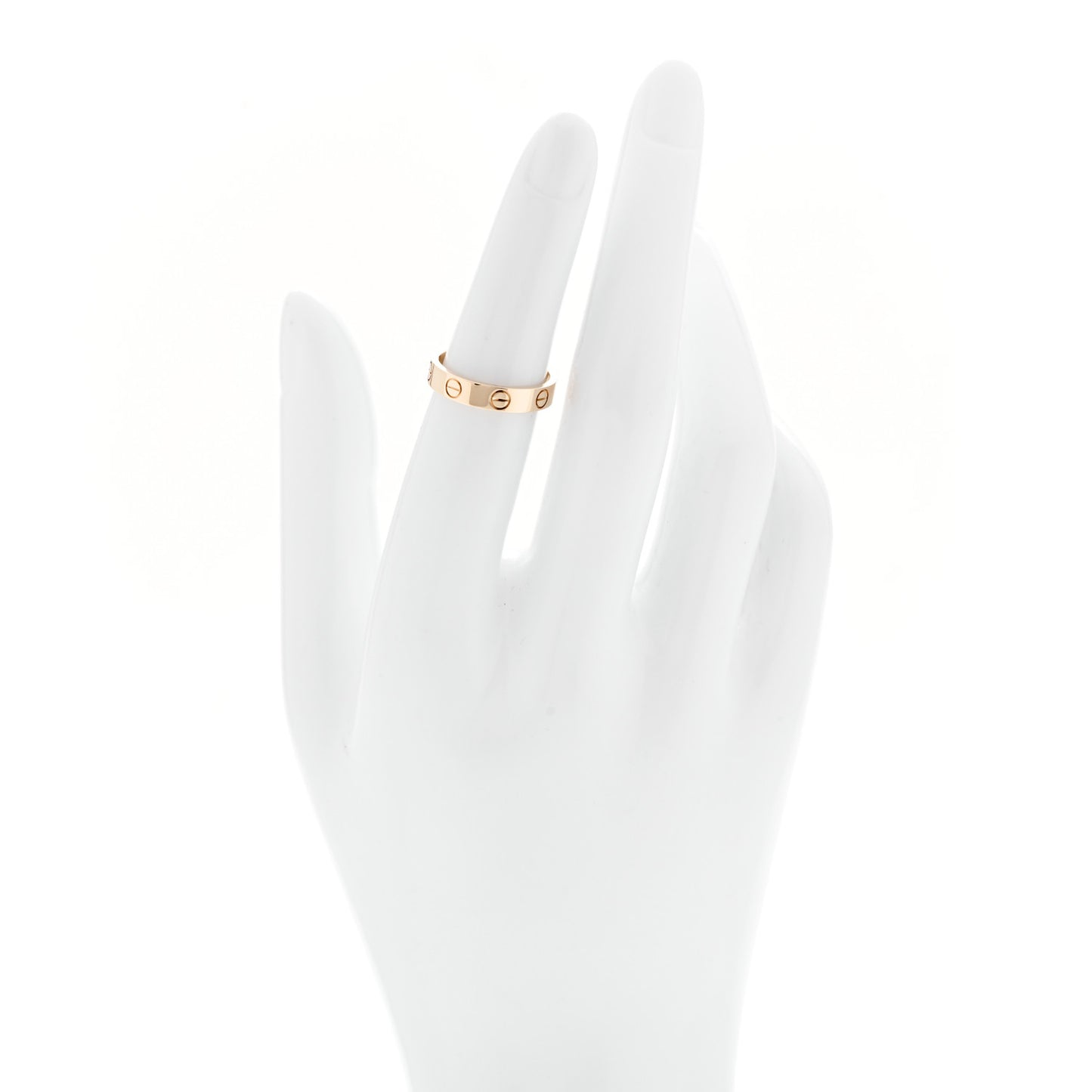18K Yellow Gold 3.5mm LOVE Wedding Band Ring 50 5.25