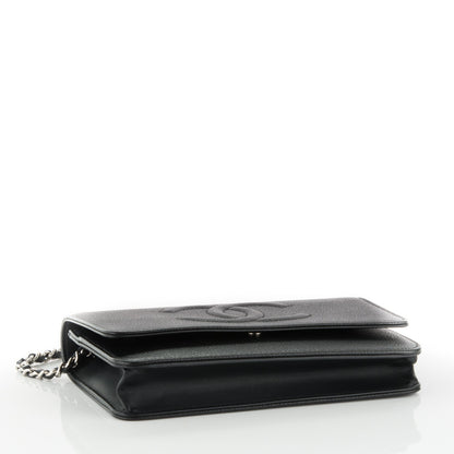 Chanel Caviar Timeless CC Wallet On Chain WOC Black 4 of 8