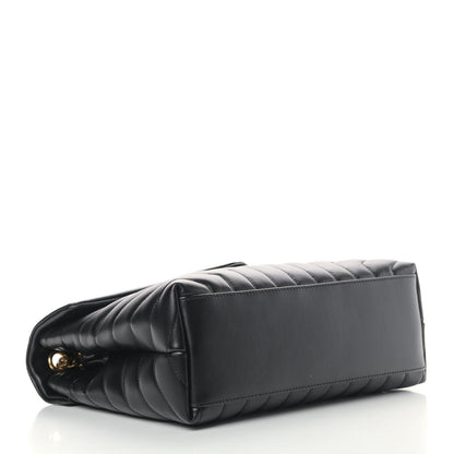 Saint Laurent Calfskin Y Quilted Monogram Medium Loulou Chain Satchel Black 4 of 9