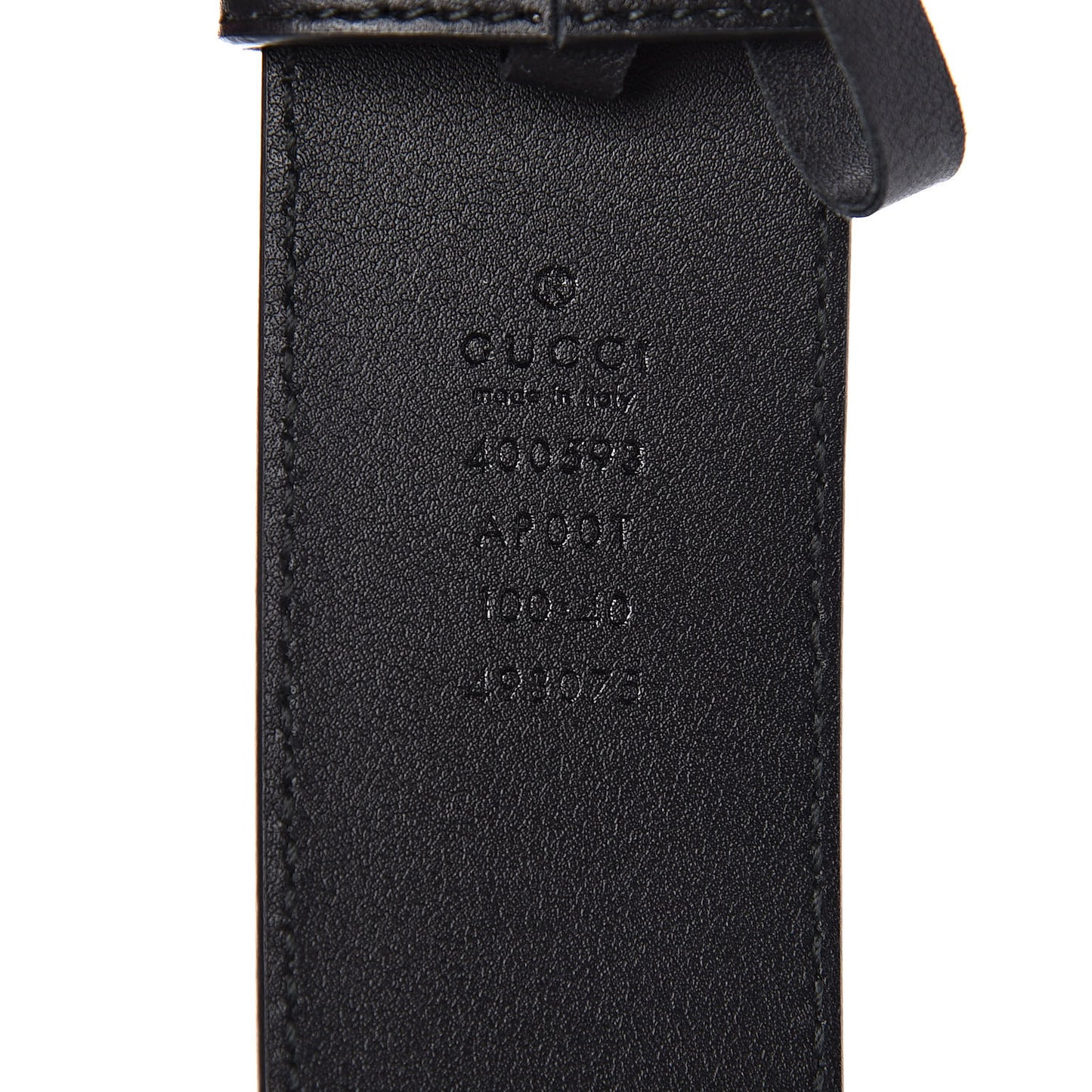 Calfskin Double G 40mm Belt 100 40 Black