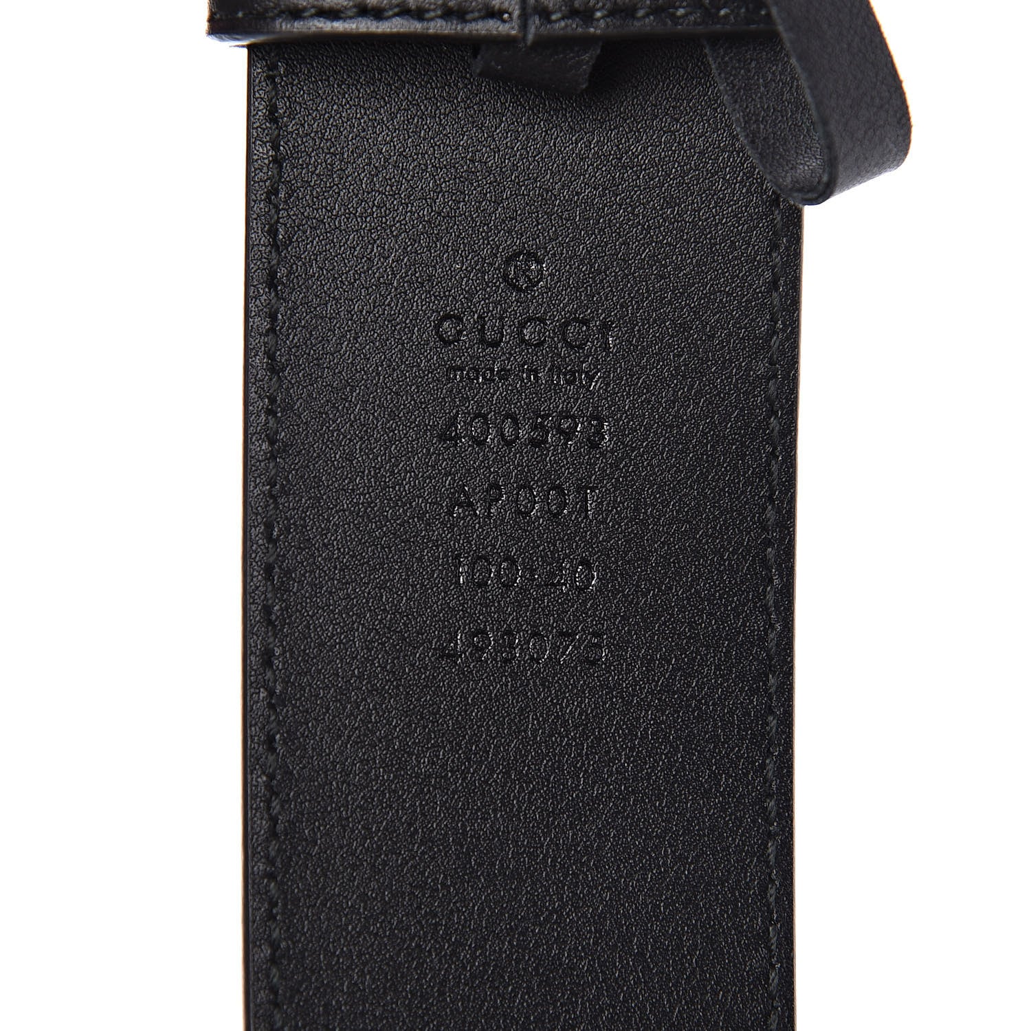 Gucci Calfskin Double G 40mm Belt 100 40 Black 5 of 9