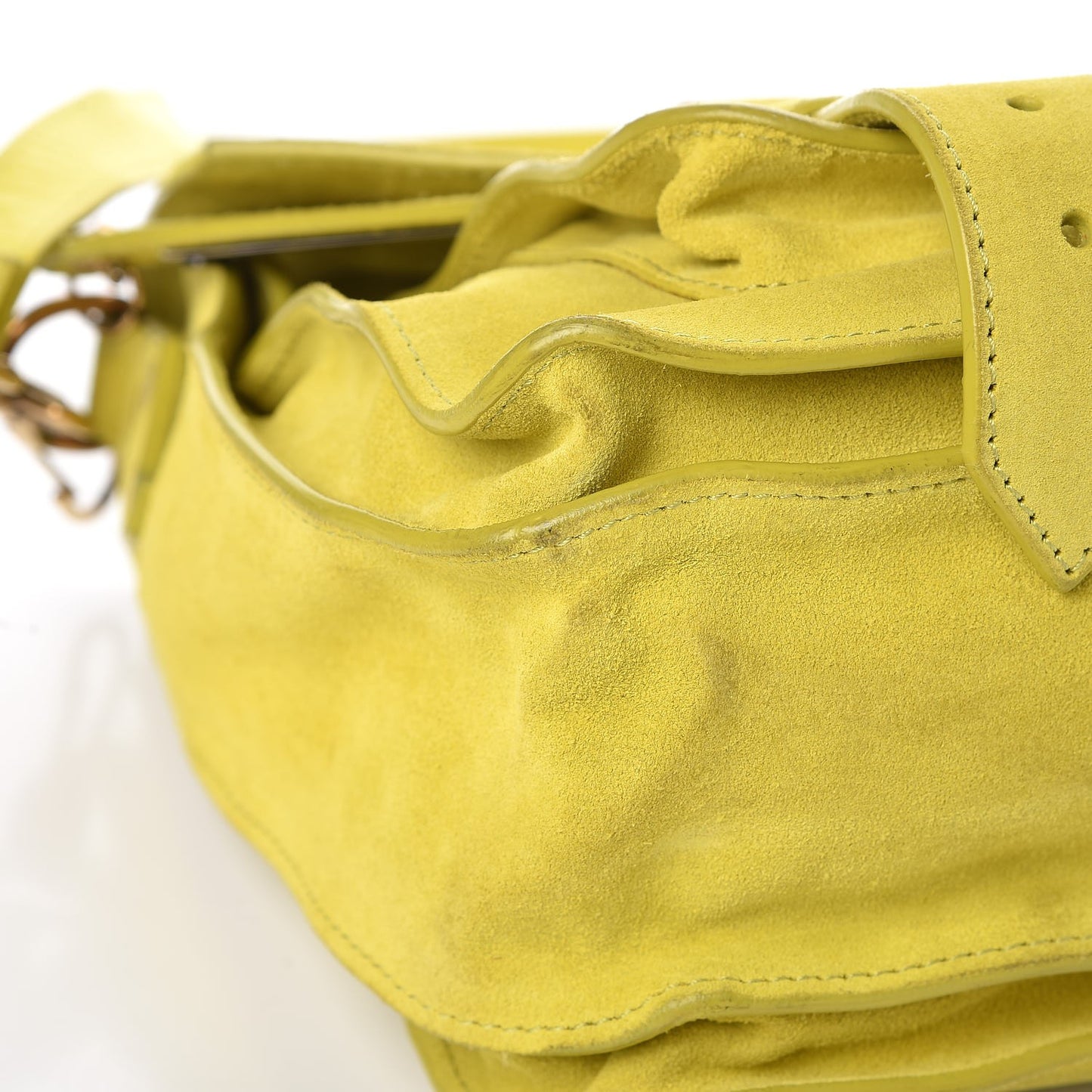 Suede Medium PS1 Satchel Citron
