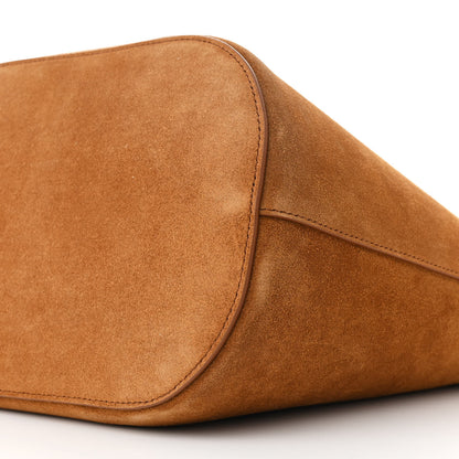 Celine Suede Calfskin Triomphe Medium Louise Bag Pecan 13 of 14