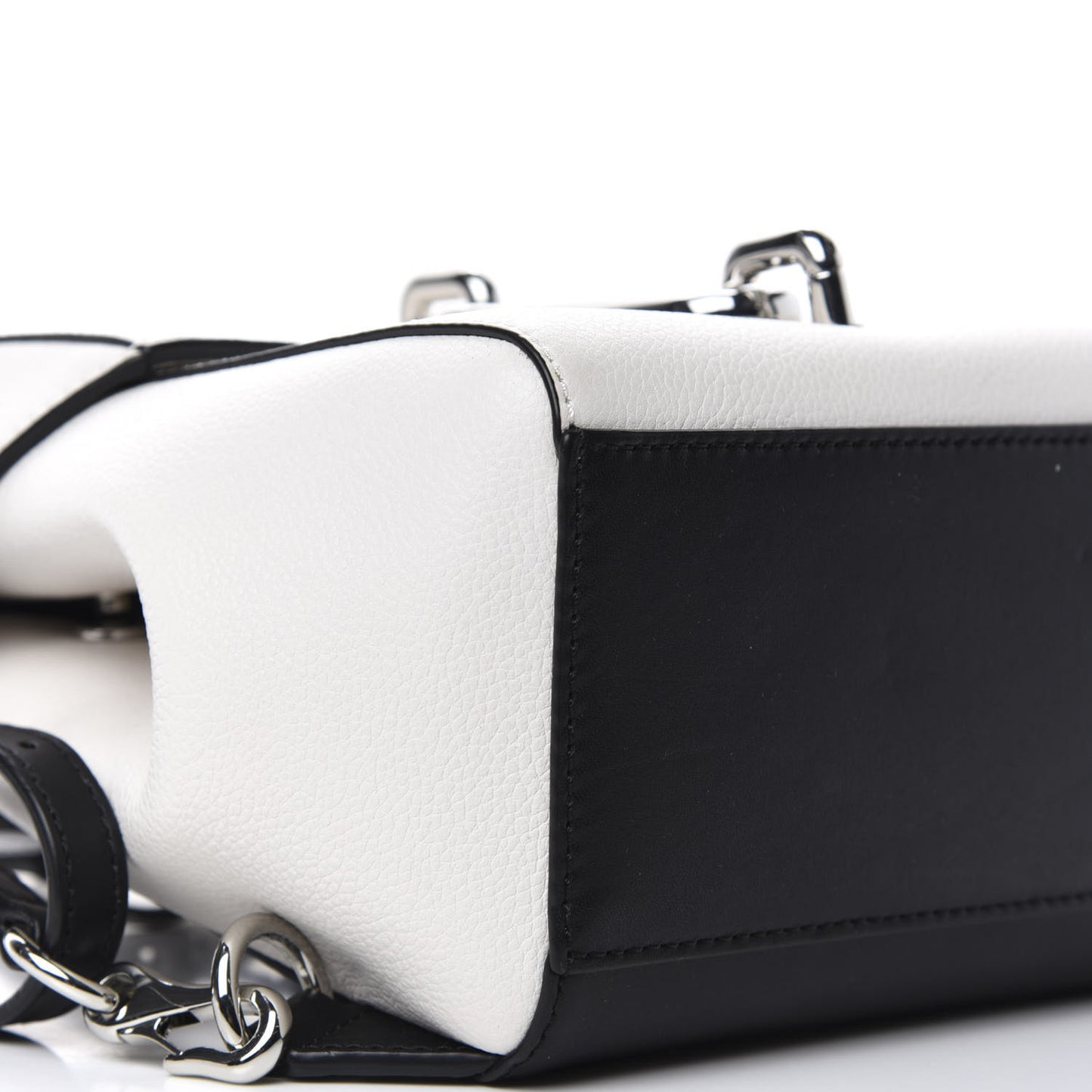 Calfskin Mini Hook Backpack White
