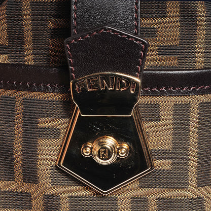 Fendi Zucca Cuoio Lucido Medium Chef Boston Tobacco Moro 10 of 11
