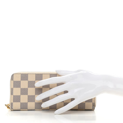 Louis Vuitton Damier Azur Clemence Wallet 2 of 8