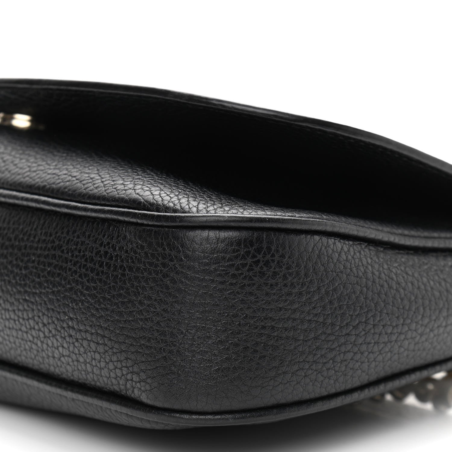 Gucci Pebbled Calfskin Medium Soho Flap Crossbody Black 6 of 11