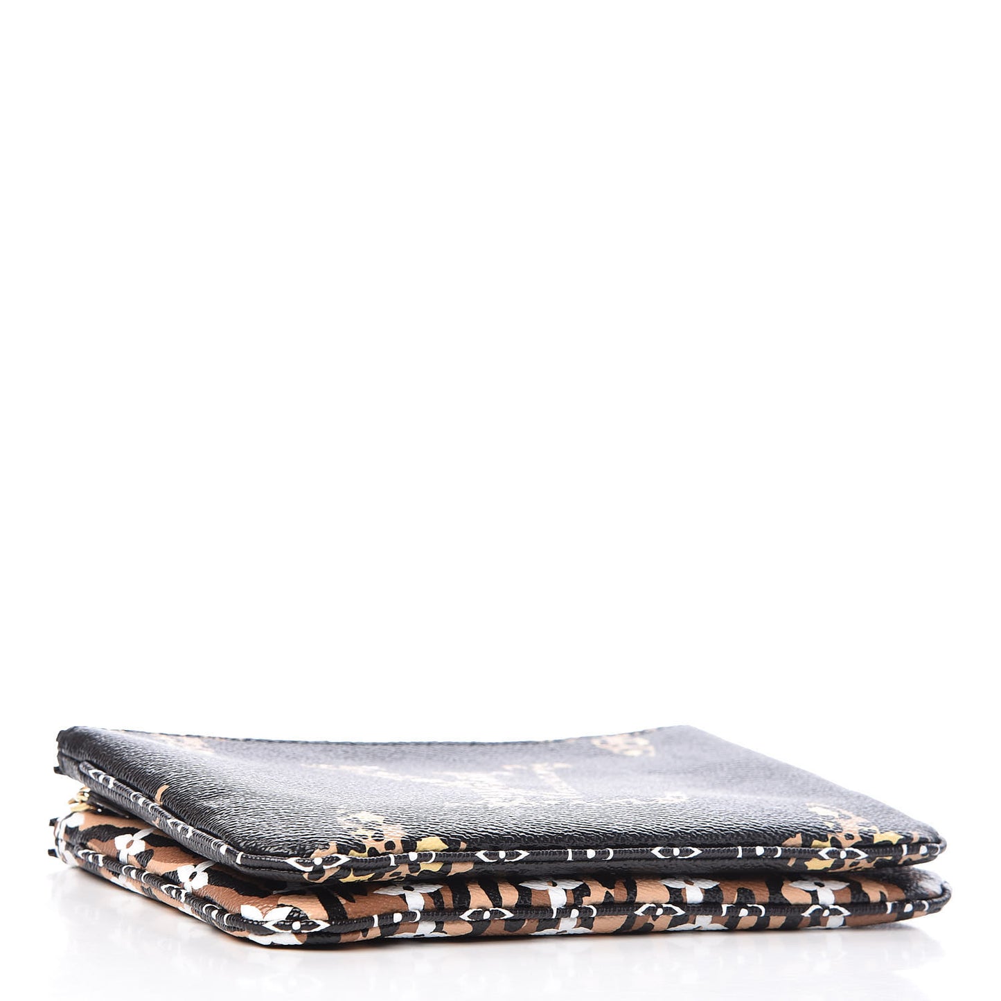 Monogram Giant Jungle Pochette Double Zip Black